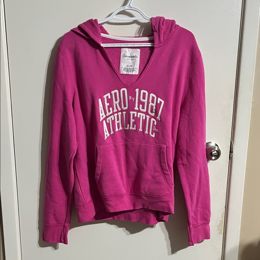 Aeropostale Women's V-Neck Pink Sweater